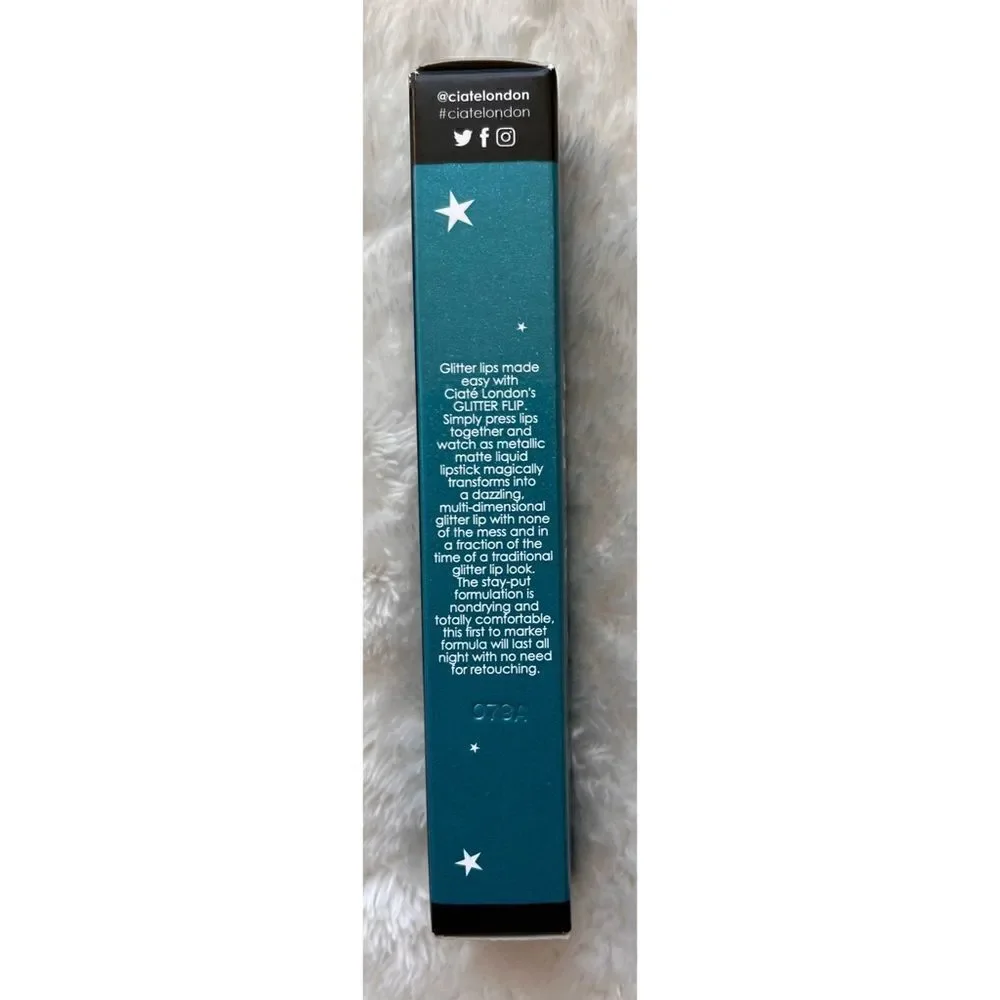 NIB Ciate London GLITTER FLIP Lipstick Glittery Liquid Lipstick in Siren